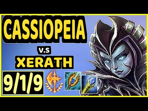 BACA (CASSIOPEIA) vs XERATH - 9/1/9 KDA MID CHALLENGER GAMEPLAY - EUW