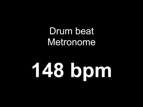 148 bpm metronome drum