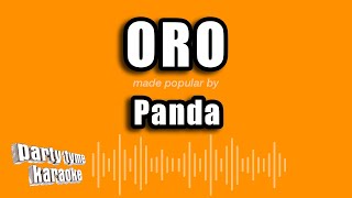 Panda - Oro (Versión Karaoke)