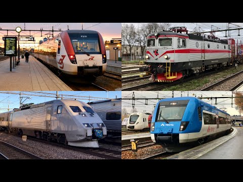 Swedish Trains Compilation / Samlade Klipp på Svenska Tåg