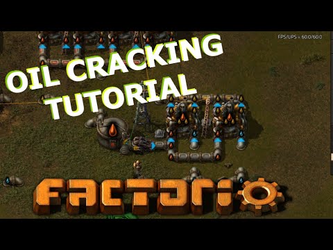 Factorio Guide: Oil Cracking w/ Simple Circuits