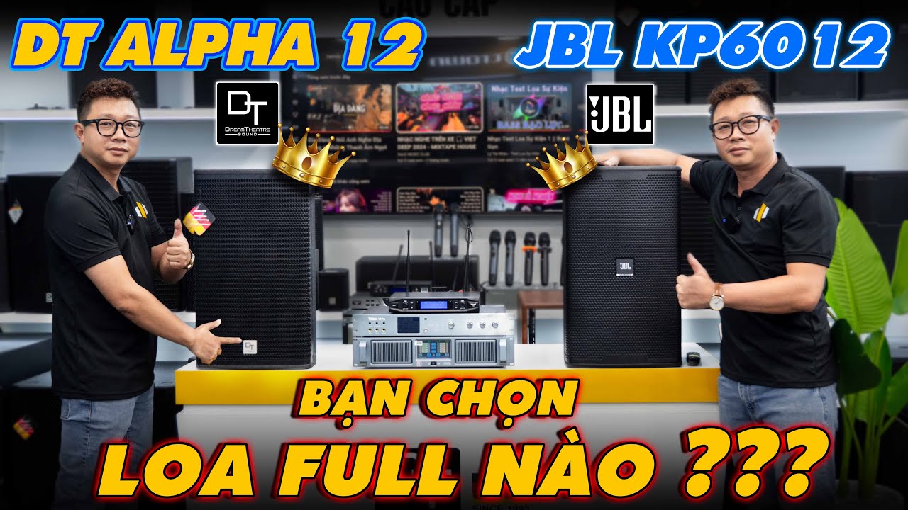 Video sản phẩm Loa karaoke DT Alpha12 (full bass 30cm, 2 đường tiếng)