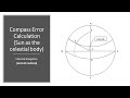 Compass Error Calculation Using The Azimuth Method