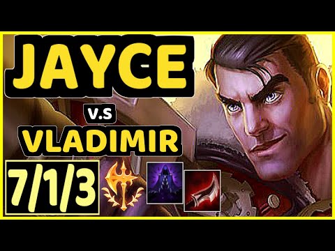 RY0MA (JAYCE) vs VLADIMIR - 7/1/3 KDA TOP CHALLENGER GAMEPLAY - OC
