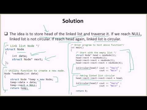 Check if a linked list is Circular Linked List | GeeksforGeeks