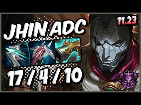 Jhin ADC vs Vayne [ QuadraKill ] KR Master Patch 11.23 / Pre Season 12 💥