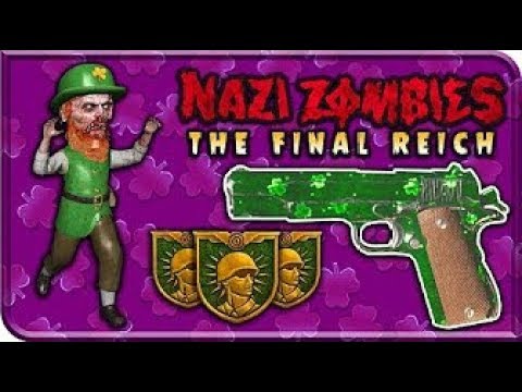 *NEW* LEPRECHAUN EASTER EGG - THE FINAL REICH (ALL SHAMROCK LOCATIONS) WW2 ZOMBIES HIDDEN CAMO