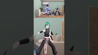 【にじさんじ】体が入れ替わり恥ずかしい動きをされる緑仙【相羽ういは/緑仙/切り抜き】＃shorts