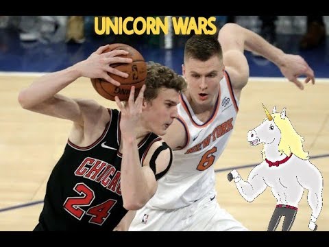 Kristaps Porzingis (24/6) vs Lauri Markkanen (33/10) - (01/10/2017) - UNICORN WARS!