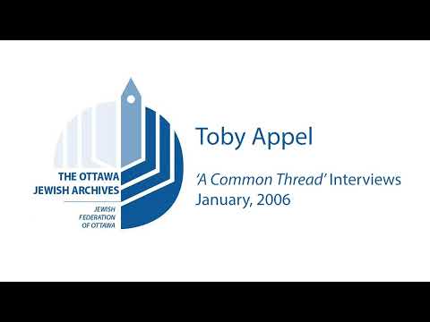 Ottawa's Rideau Street in 1940s with Toby Appel, 2006