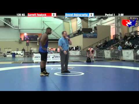 Garrett Fosdyck vs. Denzel Dejournette at 2013 ASICS University Nationals - GR
