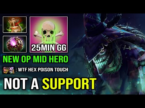 If You See Dazzle Mid He's NOT a Support | WTF Hex Poison Touch Annoying Slow 7.31d Dota 2