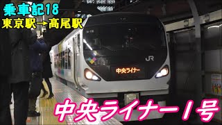 《中央ライナー》中央線のライナー列車に乗ってきた【乗車記18】