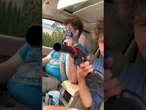 What happens when you pull up to the hood with an Orb Blaster? #gelblaster #airsoft #tactical #nerf