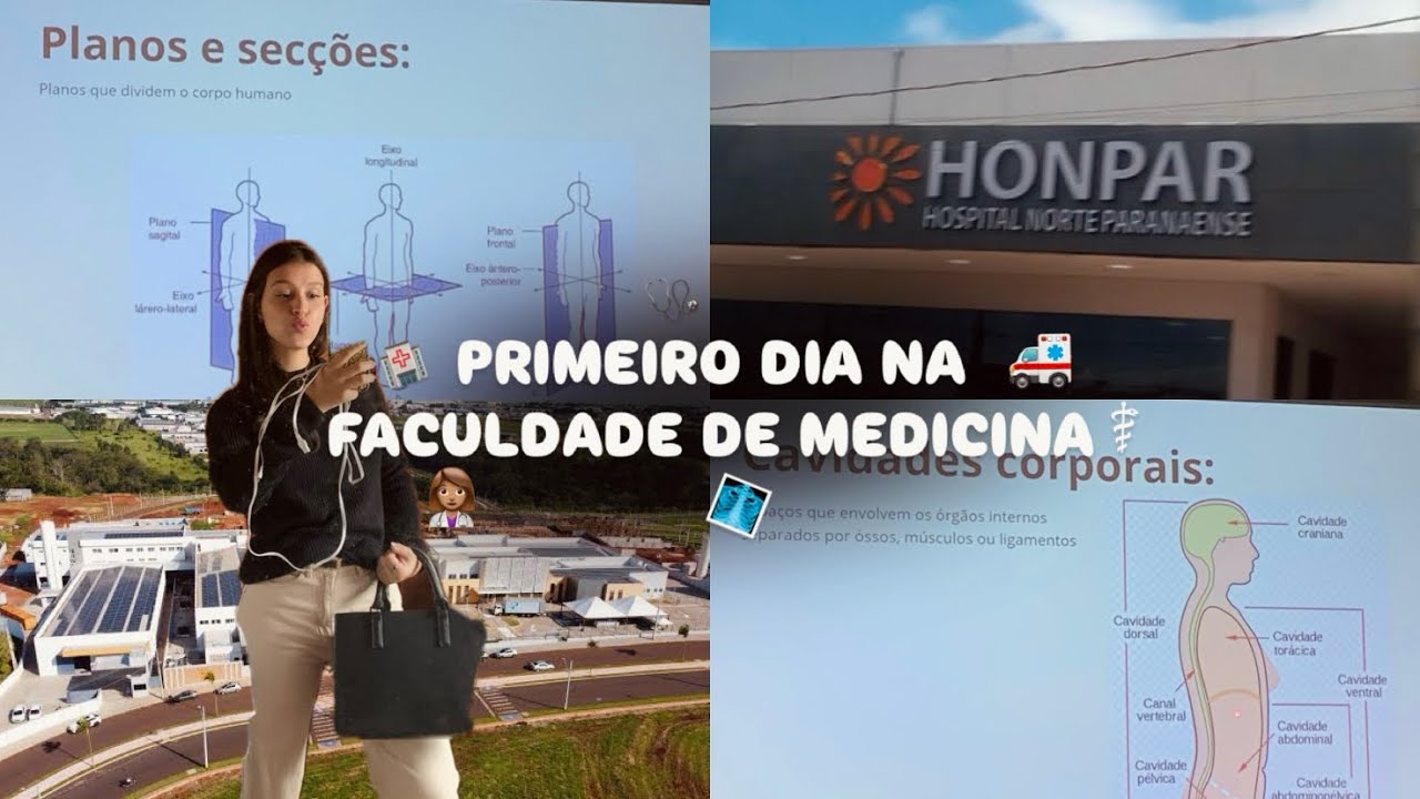 Meu primeiro dia de aula na faculdade de medicina ⚕️🚑👩🏽‍⚕️