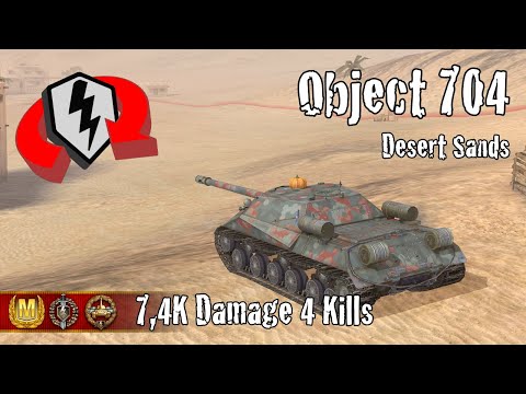 Object 704  |  7,4K Damage 4 Kills  |  WoT Blitz Replays