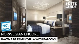 Norwegian Encore | Haven 2-Bedroom Family Villa with Balcony Tour & Review 4K