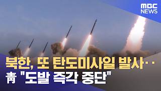 북한, 또 탄도미사일 발사‥靑 도발 즉각 중단 (2026.04.19/12MBC뉴스)