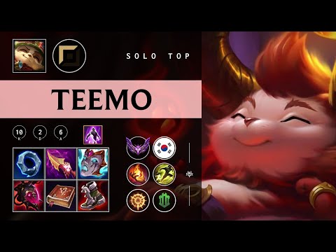 Teemo Top vs Darius - KR Master Patch 26.02