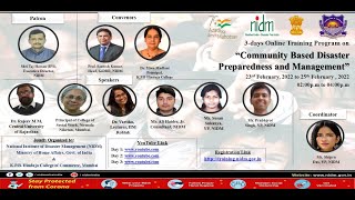 Community Based Disaster Preparedness and Management.| DISASTER IN INDIA | MHA | COVID-19 | 2022 |