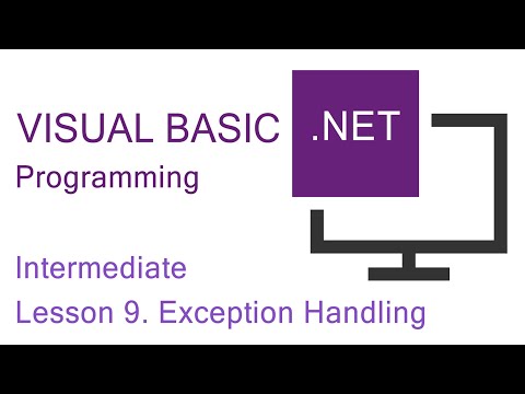 Intermediate VB NET Programming Lesson 9 Exception Handling