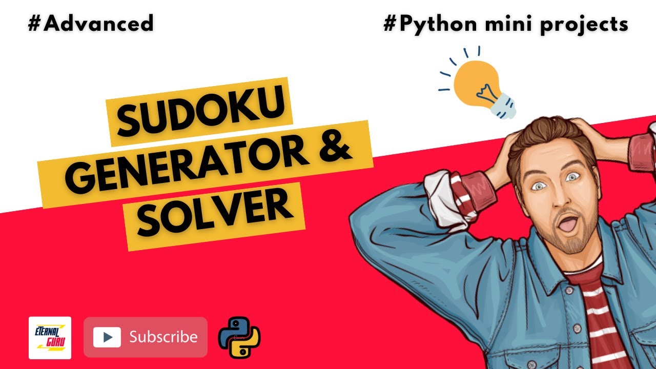 #15 Sudoku Generator and Solver | Advanced Python Projects | For Beginners | Jr. Eternal