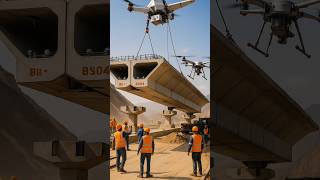 How China Uses Drones to Build Bridges – The Next-Level Engineering! #drone #dronetechnology