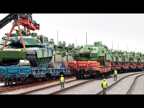 How The US Army Moves Billion of $ Worth of Tanks by Rail