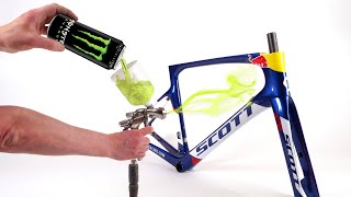 I Used Monster Energy to Paint a Red Bull Bike… and No One Noticed!