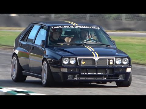 530HP Lancia Delta Integrale EVO 2 goes CRAZY in a Kartdrome! - LOUD Turbo & Wastegate Sounds!