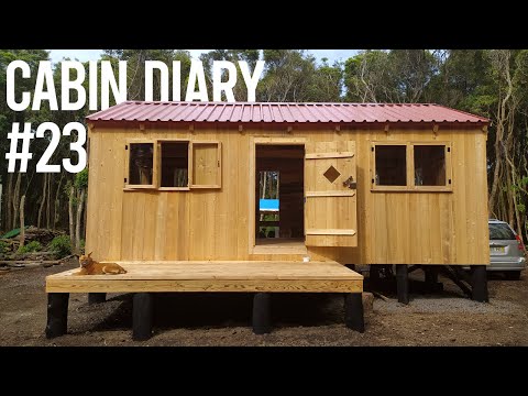 Off Grid Cabin #23 | Building the Cabin Porch (part 1)