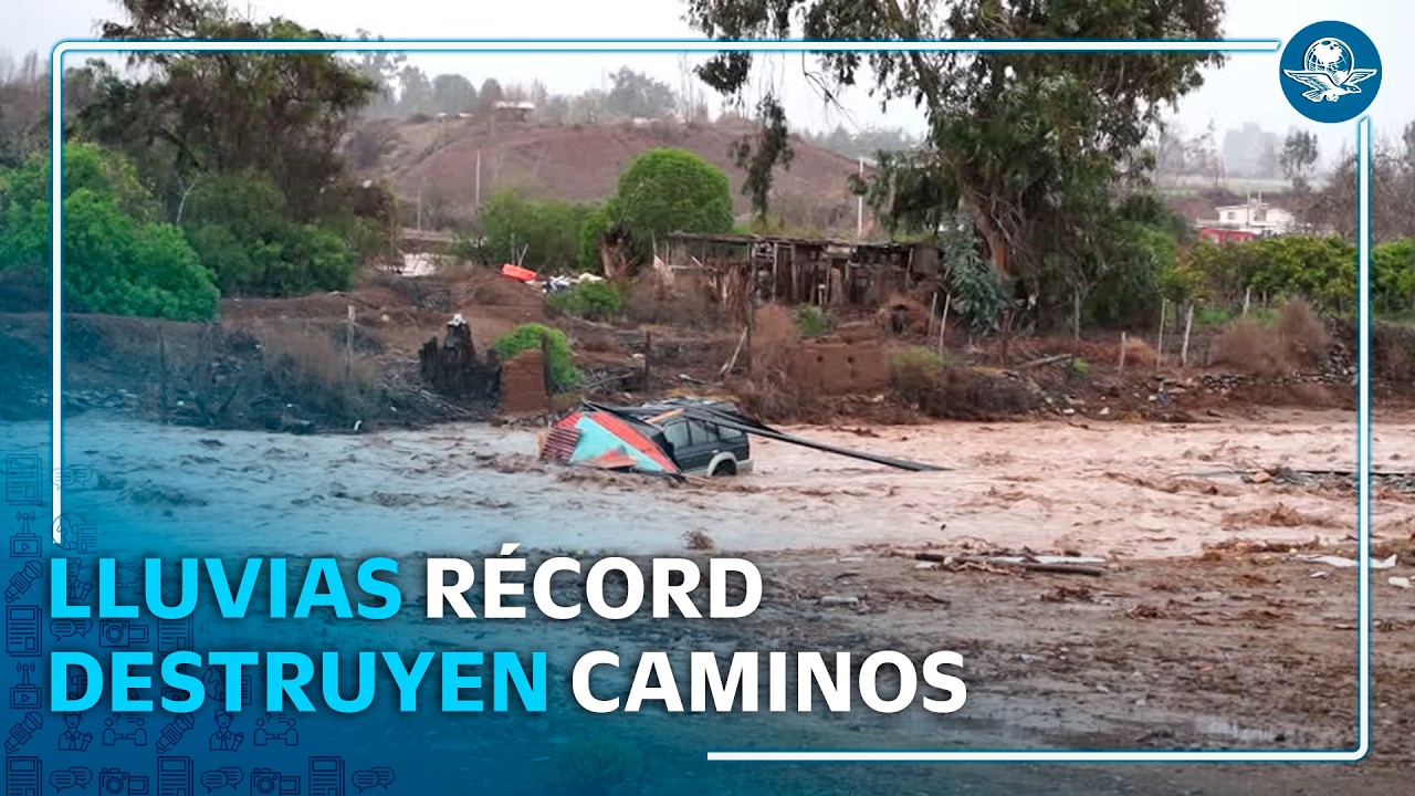 Chile enfrenta lluvias récord y graves inundaciones