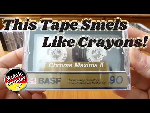 Unwrapping and testing BASF Chrome Maxima II 90 from 1990, type II, Pure Cromium Dioxide audio tape!