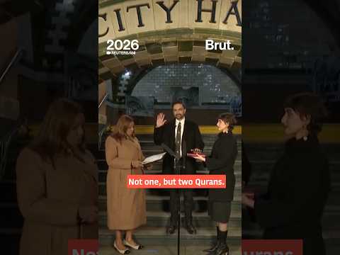 Why did Zohran Mamdani use two Qurans when taking his oath?