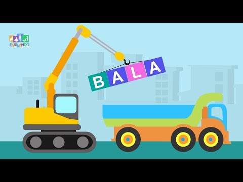 Formando palavras com duas silabas. Video educativo.