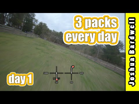I flew 3 packs every day to git gud at freestyle. Day 1.