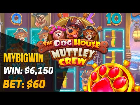 The Dog House - Muttley Crew Slot! 🐶 x102 in The Dog House! 💸 Big Win - $6150