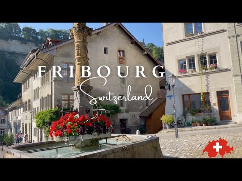 FRIBOURG: MEDIEVAL OLD TOWN AND BRIDGES IN SWITZERLAND  |  SATURDAY MARKET