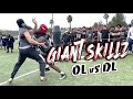 15 Minutes Of The Nation S BEST Going BEAST MODE Giant Skillz O Line Vs D Line One Vs One