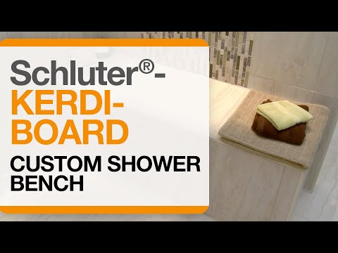 Schluter&reg;-KERDI-BOARD Custom Shower Bench | Schluter                           