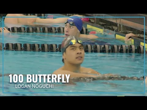 Noguchi, Foy and Vetsch Top Three in Men's 100 Butterfly | 2023 Speedo Winter Juniors West