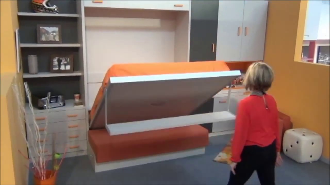 IDEAS PARA DECORAR UN DORMITORIO CON SOFA-CAMA ABATIBLE. MUEBLES PARCHIS