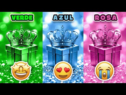 🎁 CHOOSE YOUR GIFT! Color Challenge! 💚💙💗 Which Will You Choose? Green, Blue or Pink!