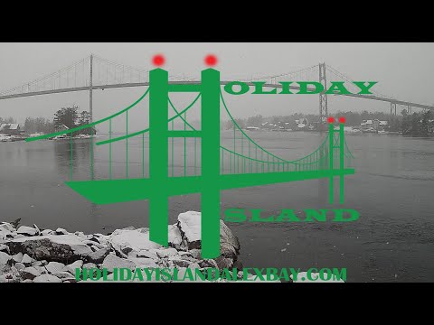 Relaxing views of the 1000 Islands Bridge Alexandria Bay, NY