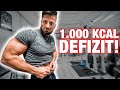 1.000kcal Defizit OHNE Muskeln zu verlieren! (BODYBUILDING DIÄT GEHEIMNIS)