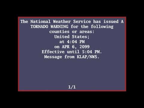 EAS Mock: A normal Tornado Warning
