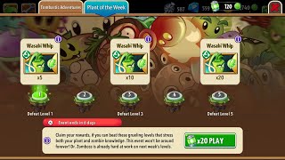 Wasabi Whip Plant Of The Week Event (Plants vs Zombies 2)