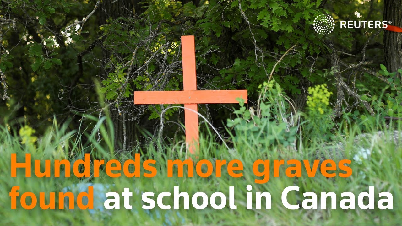 Hundreds of graves found at former Canadian residential school - YouTube