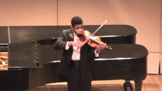 Brendon Elliott Performs the Paganini Violin Concerto No. 1
