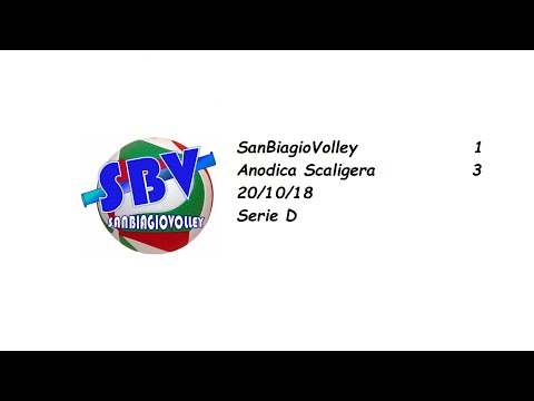 SanBiagioVolley 1- 3 Anodica Scaligera - 20/10/18 - Serie D